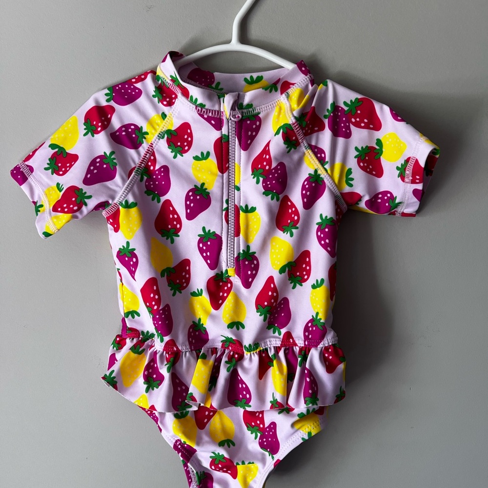 Joe Fresh Kids 18-24 month Strawberry Print Swimsuit